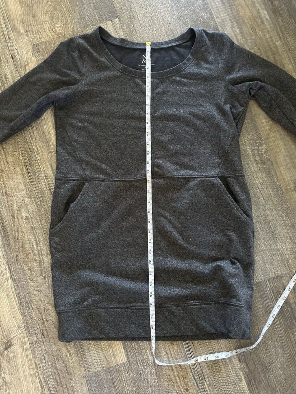 New York & Co Lightweight Sweatshirt Dress Medium Minimal Casual Comfy - Picture 7 of 9